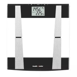 Health o Meter DIGITAL BATHROOM SCALE HEALTH O METER GLASS BODY COMPOSITION & WEIGHT TRACKING