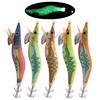 Luminous Fishing Lures Squid Jig Hooks 5pcs Hard Fishing Shrimp