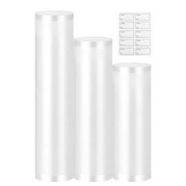 AiQInu Vacuum Film 3 Rolls, Vacuum Bag Food, Vacuum Film Roll 28/25/20 x 300 cm, Professional Vacuum Bag for Vacuum Sealers, Boil-proof and Sous Vide Freezer Bags, BPA-Free