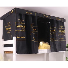 MioCloth Bunk Bed Curtains Set Dormitory Room Lightproof Roomate Privacy Cover Canopy Background Decor Backdrop Blackout Curtain