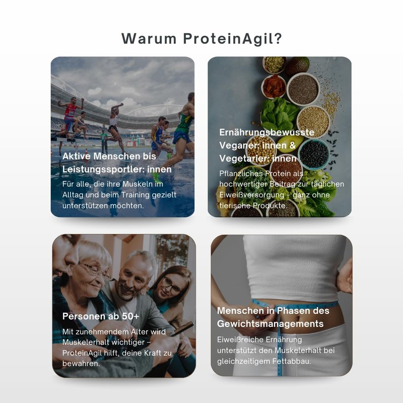 AgilNature ProteinAgil 600 g - Tasteless Pea Protein for Muscles