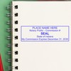 Indiana Rectangular Notary Stamp, in Notary Stamp, State Board Approved,