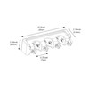 Akitbahome Mop and Broom Holder Broom Hanger Wall Mounted Home