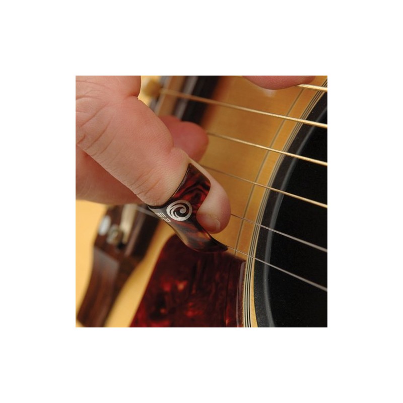 D'Addario Accessories Finger Picks for Guitar & Banjo, Medium, Celluloid