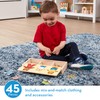 Melissa & Doug Wooden Bear Family Dress-Up Puzzle, 45 Pieces
