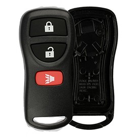 KeylessOption Just the Case Keyless Entry Remote Key Fob Shell - Black