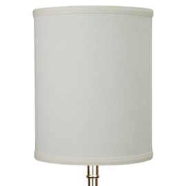 FenchelShades.com 8" Top Diameter x 8" Bottom Diameter 10" Height Cylinder Drum Lampshade USA Made (Linen Cream)