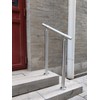 ZALNVEY Outdoor 2 Step Handrail, DIY 304 Stainless Steel Transitional