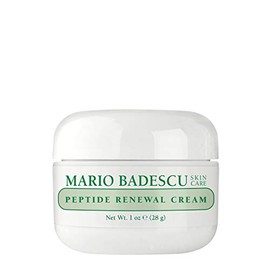 Mario Badescu Crema renovadora de péptidos para pieles mixtas, secas y sensibles | Crema facial antienvejecimiento formulada con palmitoil tripéptido-