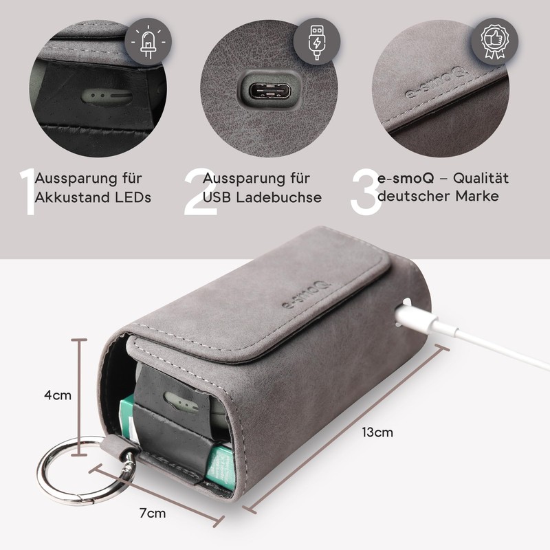 [20+ Colours] e-smoQ Case for IQOS Iluma Case, High-Quality Case