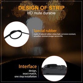 TALANDO Wiper Blades, 17" and 17" Windshield Wipers (Pack Of 2), Automotive Replacement Windshield Wiper Blades That Meet Or Exceed OEM Quality And Durability Standards