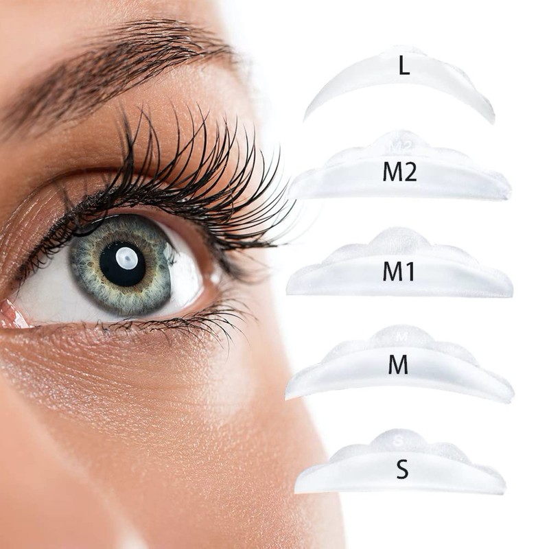 P-Beauty Cosmetic Accessories Eyelash Lifting Pads (5 Pairs) for Perm