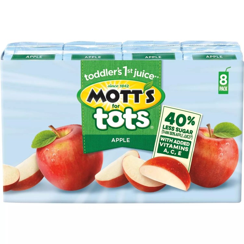 Mott's For Tots Apple, 6.75 Fl Oz Boxes, 32 Count