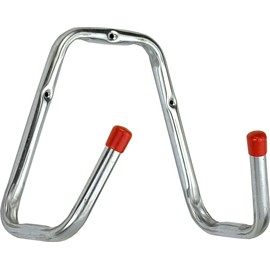 Connex DY222015 Wall Hook 240 x 235 x 140 x 120 mm, Load Capacity up to 45 kg with Protective Rubber Cap, Galvanised Universal Hooks, Mounting Hooks for Garage, Workshop Hooks, Organiser