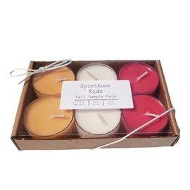 Fall Sampler Pack | Fallen Leaves | Pumpkin Pie | Grandma's Apple Pie | Soy Fall Tealights 6ct Handmade with Fragrant/Essential Oils