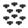 POWERTEC 1/4"-20 T Knobs 10 Pack, Clamping Knobs with Steel