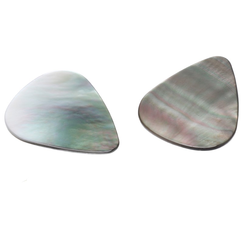 2PCS Set Guitar Picks Shell Teardrop Shaped Acoustic Guitar Picks