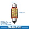 A ABSOPRO Festoon LED Bulbs White Bright 36mm 6418 6411