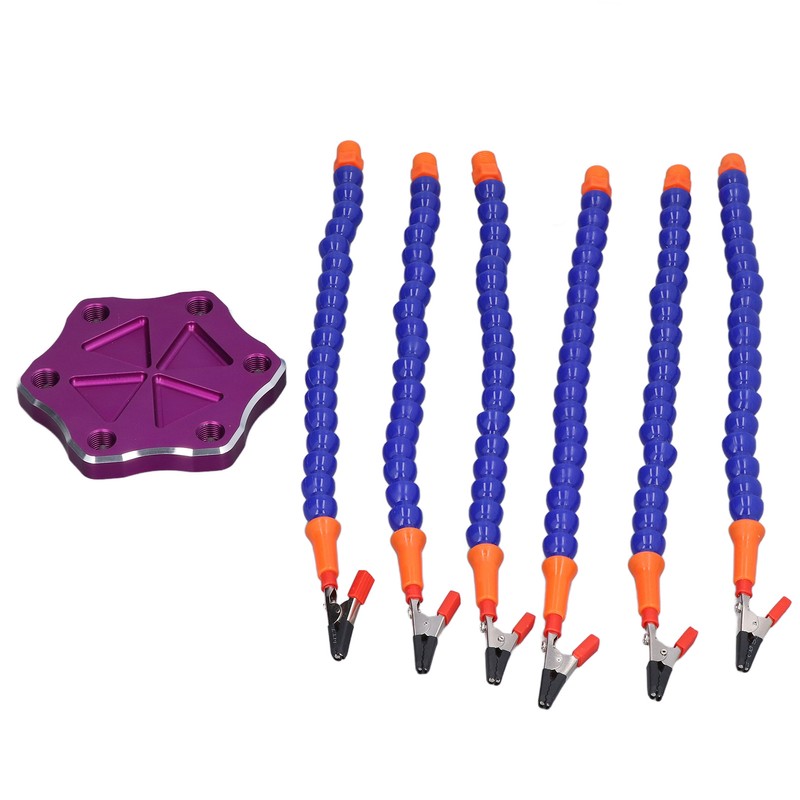 Helping Hand Soldering Station with 6 Flexible Arms USB Fan