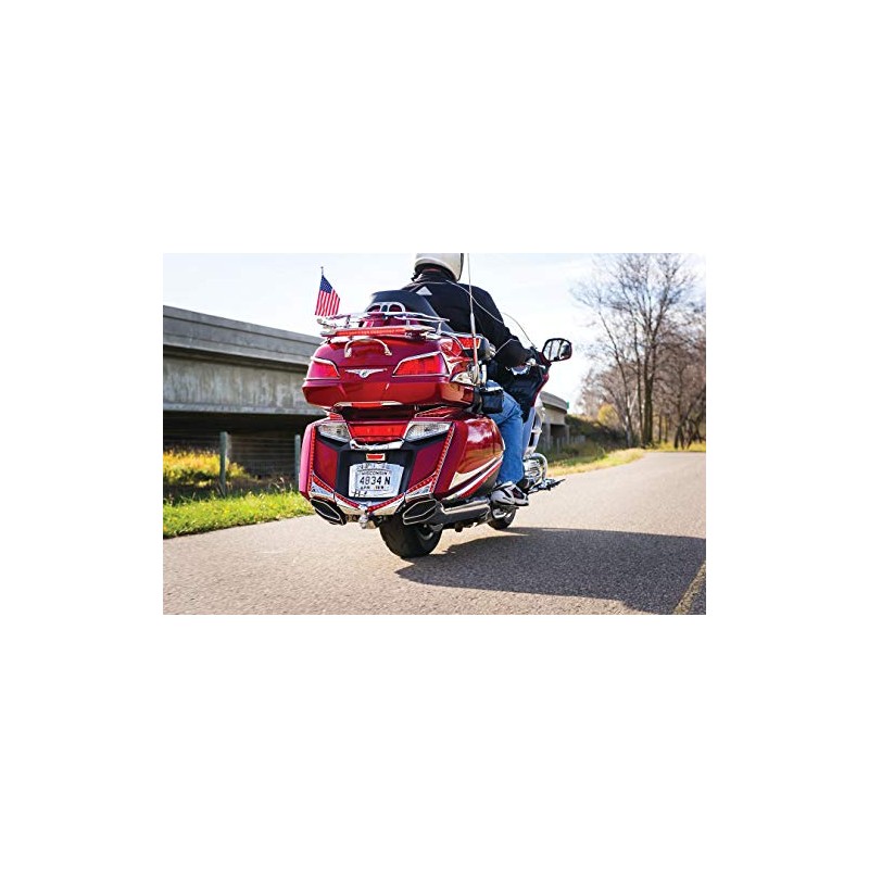 Kuryakyn 3235 Motorcycle Lighting Accent Accessory: Trunk Taillight Visors for