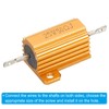PATIKIL 25W 50 Ohm Aluminum Shell Resistor 5 Pack Aluminum