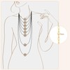 CHENETOILE 14K Gold Paperclip Chain Necklace for Women, 3mm Box