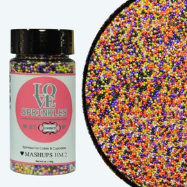 Confect Mix Red, Orange, Midnight Purple, Ghost Black & Ghastly Green Disco Balls Sprinkles | Scary Sprinkles| Fang-Tastic Feast Sprinkles - 3.5oz