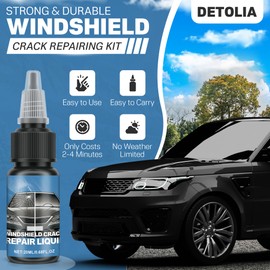 Detolia Windshield Repair Kit–Glass Repair Liquid for Cracks, 2025 Upgrade Automotive Windshield Crack Repair Kit for Chips, Bulls-Eye, and Star Damage Pure Blue 2Pcs