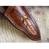 Leather Knife Sheath for Buck 692 Vanguard or Zipper. Tooled