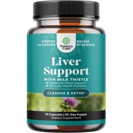 Natures Craft Liver Cleanse Detox & Repair Formula - Herbal Liver Support