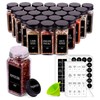 Churboro 36 Spice Jars with 547 Labels- Glass Spice Jars