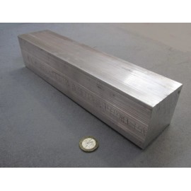 Basic 6061 T651 Aluminum Square Bar, 2.50" Thick x 2.50" Wide x 12" Length