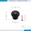 Infinity Decor Ebonised Wooden Reeded Small Cupboard Knob Pull Handle