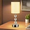 Clora Touch Bedside Crystal Lamp for Bedrooms Nightstand with USB