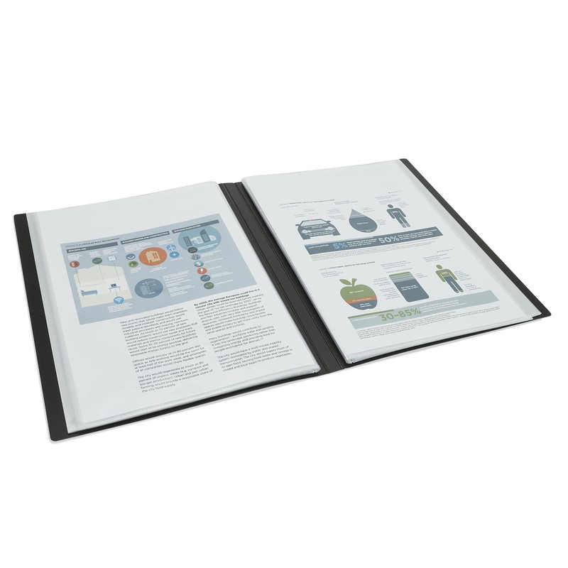 Rapesco 1650 Germ-Savvy Antibacterial A4 Hardback Polypropylene Presentation Folder 36