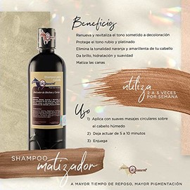 Shampoo MATIZADOR de Mechas y Canas Yeguada la Reserva | Tratamiento Matizante, Elimina Tonos Deslavados, Amarillos, Rojos y Verdes por Tintes y Decol