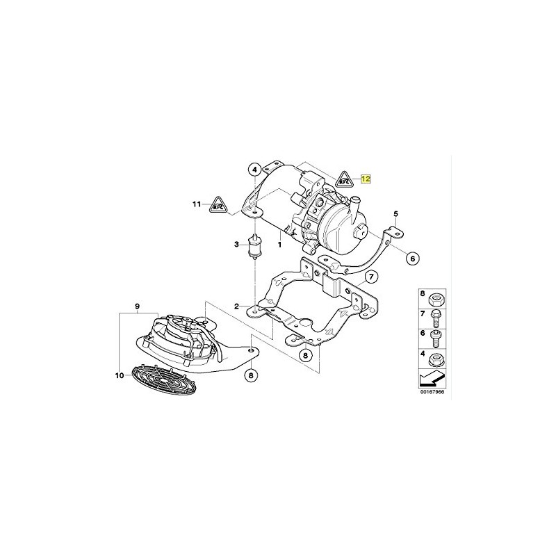 MINI R50 R52 R53 Power Steering Pump Plug Connector 2P
