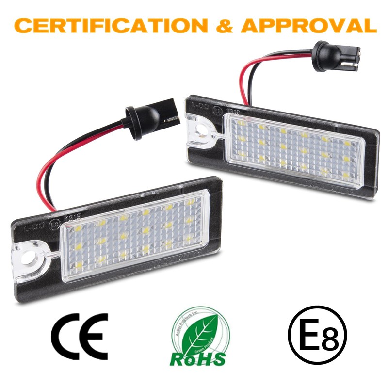 POPMOTORZ LED Number Plate Light, 2 Pieces Number Plate Light
