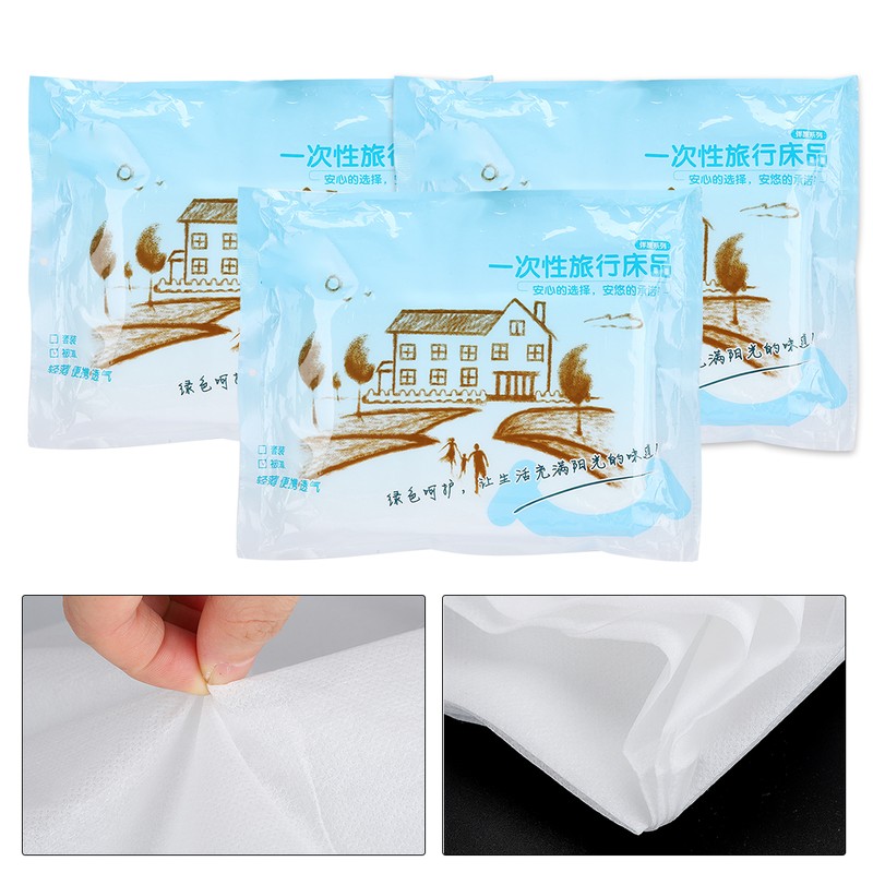 3pcs 180 x 220cm Disposable Quilt Duvet Cover Portable Outdoor