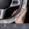ASJHFDIR Car Steering Wheel Cover, Universal 15 Inch Non-Slip Breathable