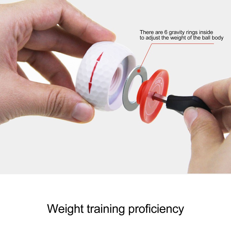 Wheel Like Practice Putting Ball Adjustable Weight Putting Accuracy Trainer