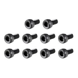 TOP-VIGOR 100Pcs Hexagon Socket Head Cap Screws, M3 x 6mm 12.9 Alloy Steel Replacement Machine Fastener Screws, Fully Thread for Bicycle Motorcycle Repair, Professionals Landlords Repairmen, Black
