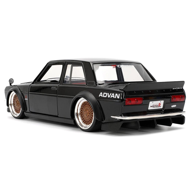 DCD 1973 Datsun 510 in Black with Gold Wheels JDM