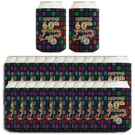60th Birthday Gifts For Women Happy 60th Birthday Legend 24-Pack Can Drink Thermocoolers Party Pack