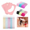 50 Pares Parches De Hidrogel 50cepillo Glitter 100microbrush