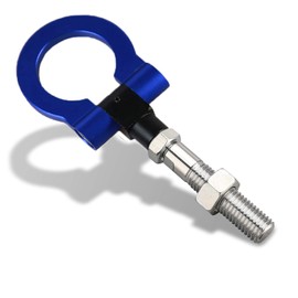 MG Pro-industry Heavy Duty Front & Rear Bumper Screw on Tow Hook Kit Compatible with Mazda MX5 Miata 2006-up (Blue)