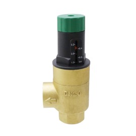 Antrader Pressure Relief Valve,1Pcs DN20 Brass Adjustable Pressure Reducer for Closed Water Circulation Systems