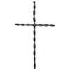 Dicksons MWC-412 Twisted Cross Black 15.5 x 10.75 Metal Decorative