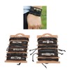 12PCS Braided Faux Leather Bracelet Set Multilayer Vintage Rock Style