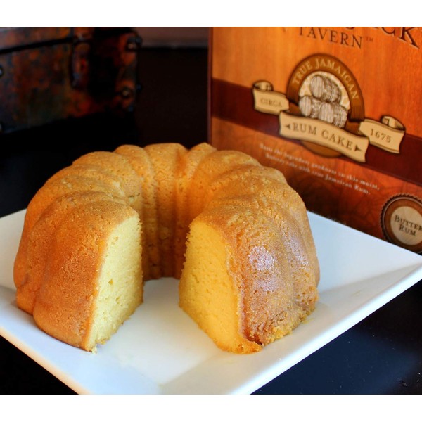 True Jamaican Rum Cake by Wicked Jack's Tavern | 20oz Butter Rum Cake for Birthday Gifts, Thank You Gifts, or Gourmet Gift Baskets | Cakes For Delivery | Liquor & Spirits Bakery & Dessert Gifts